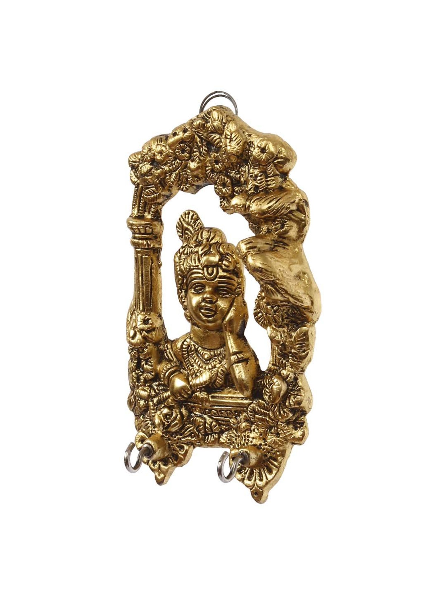 Gathari White & Orange Ceramic Desk Planter