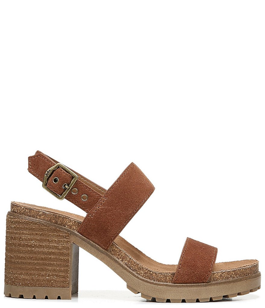 Zodiac Lola Suede Block Heel Sandals
