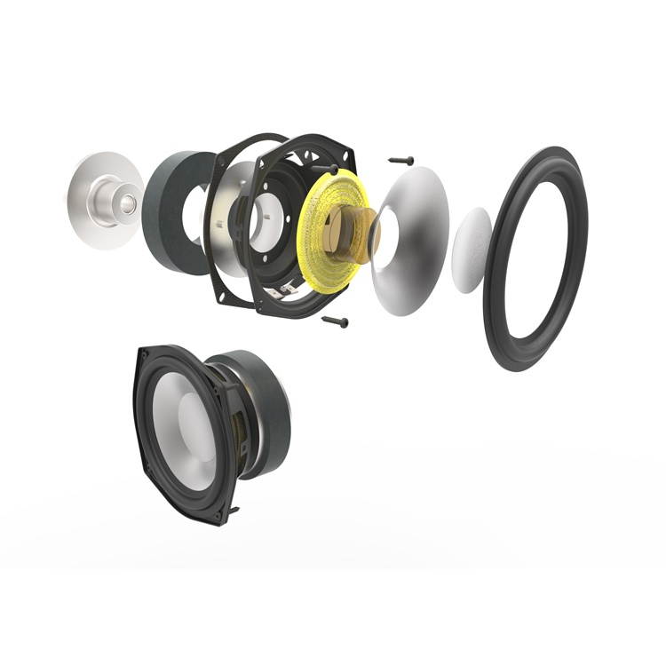 ELAC Uni-fi UF5 Floorstanding Speaker (Finished Satin Black Cabinet, Single)