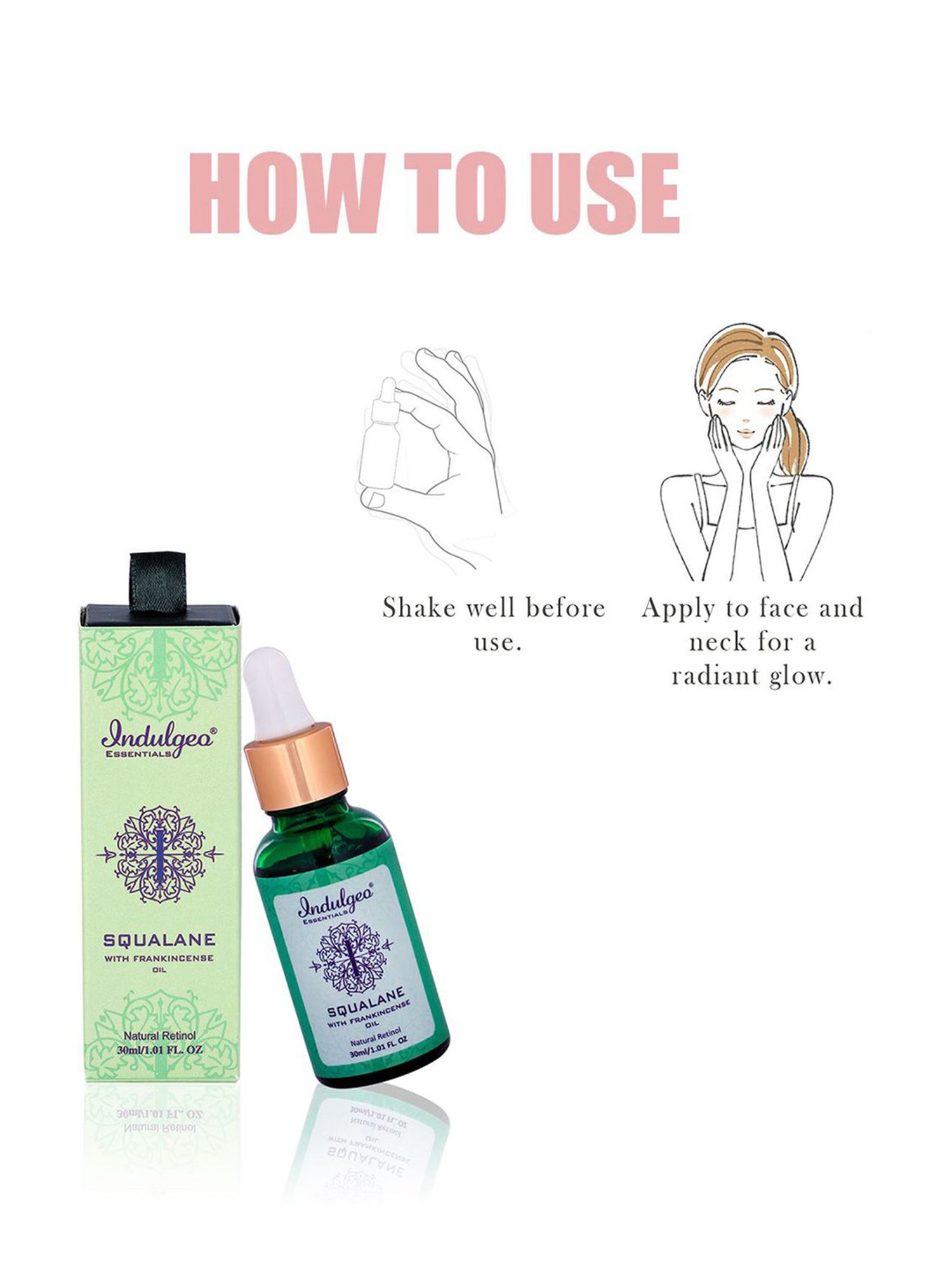 Indulgeo Essentials Squalane Skin Hydrator Squalane with Plant Derived Retinol - 30 ml