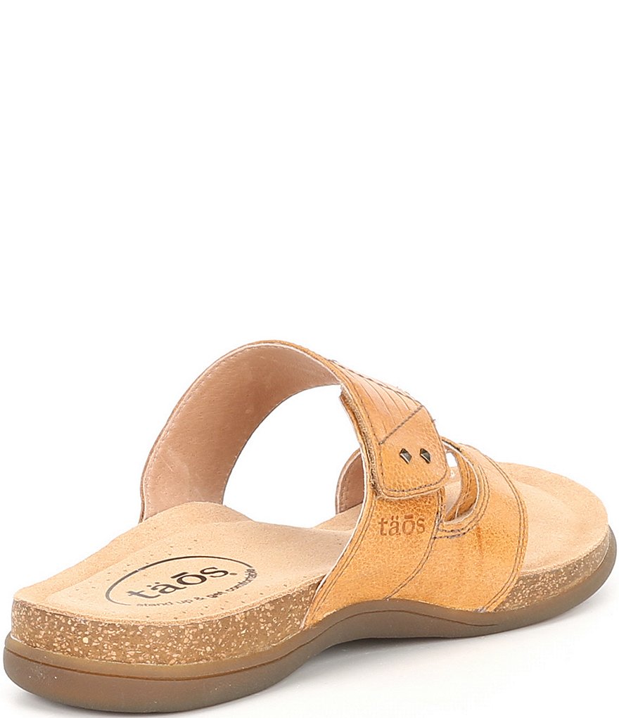 Taos Footwear Zone Leather Toe Loop Sandals