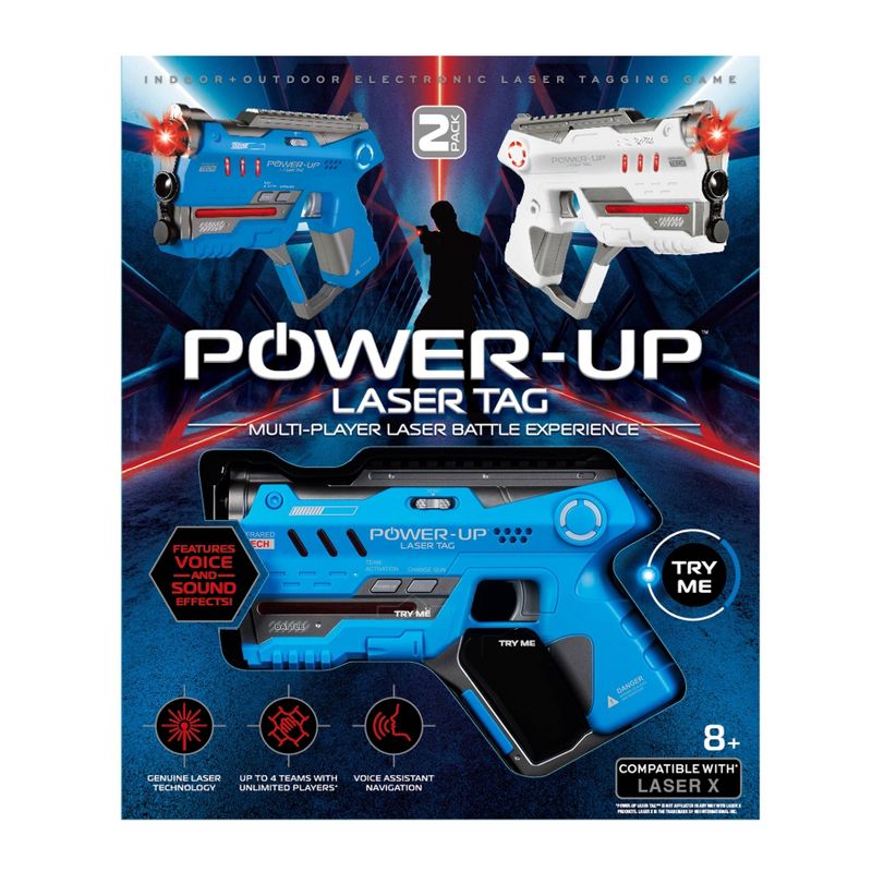 Power Up Laser Tag Small Blasters - 2pk
