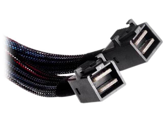 SilverStone 36 Pin Minisas Sff-8087 (Target) to SATA 7Pin (Host) + Sideband Cable 0.5M CPS03-RE Components Other RL-CPS03-RE