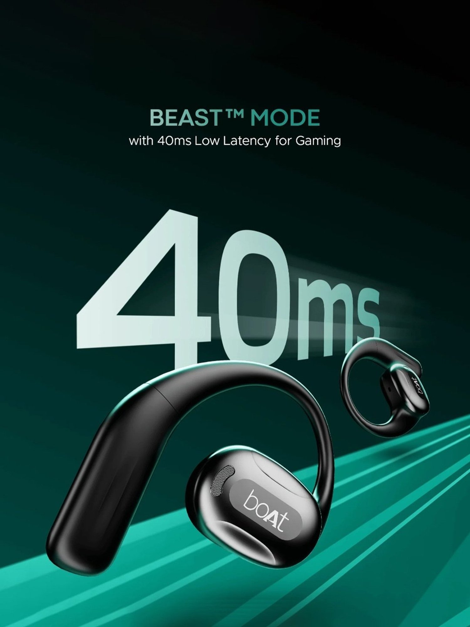 Boat Airdopes ProGear In Ear Bluetooth Earbuds with with 100 Hours Playback (Black)