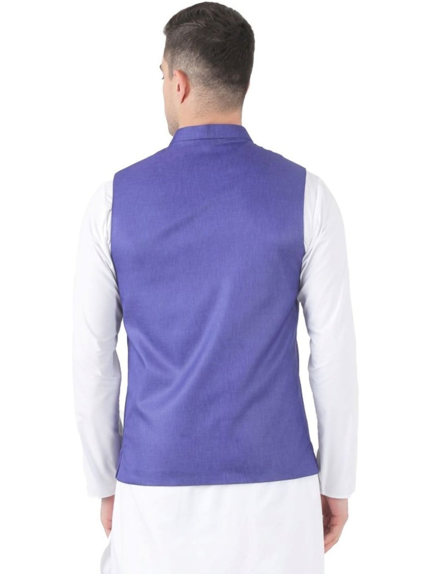 Tahvo Purple Slim Fit Nehru Jacket