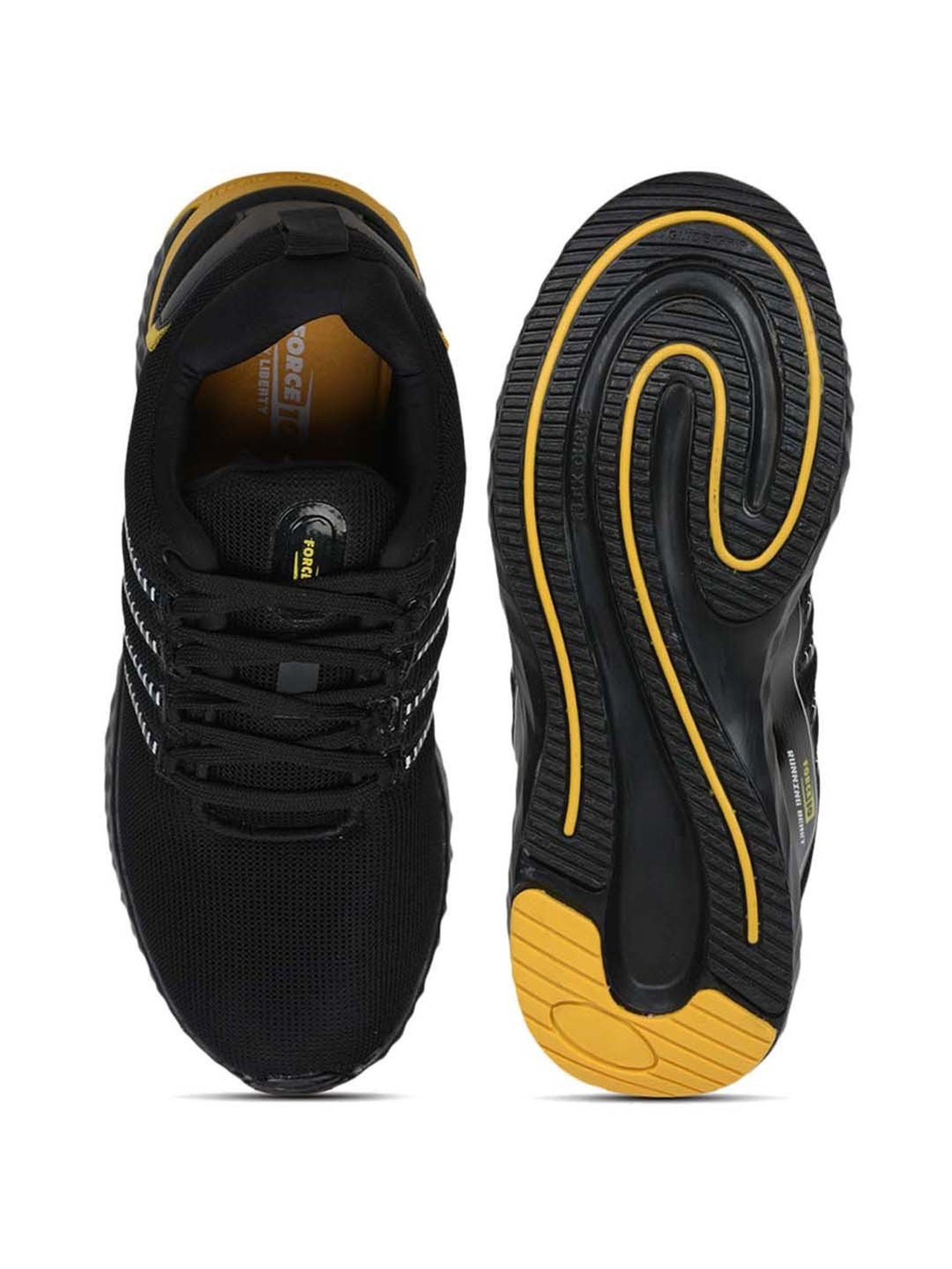 Force 10 by Liberty Men's Black Running Shoes