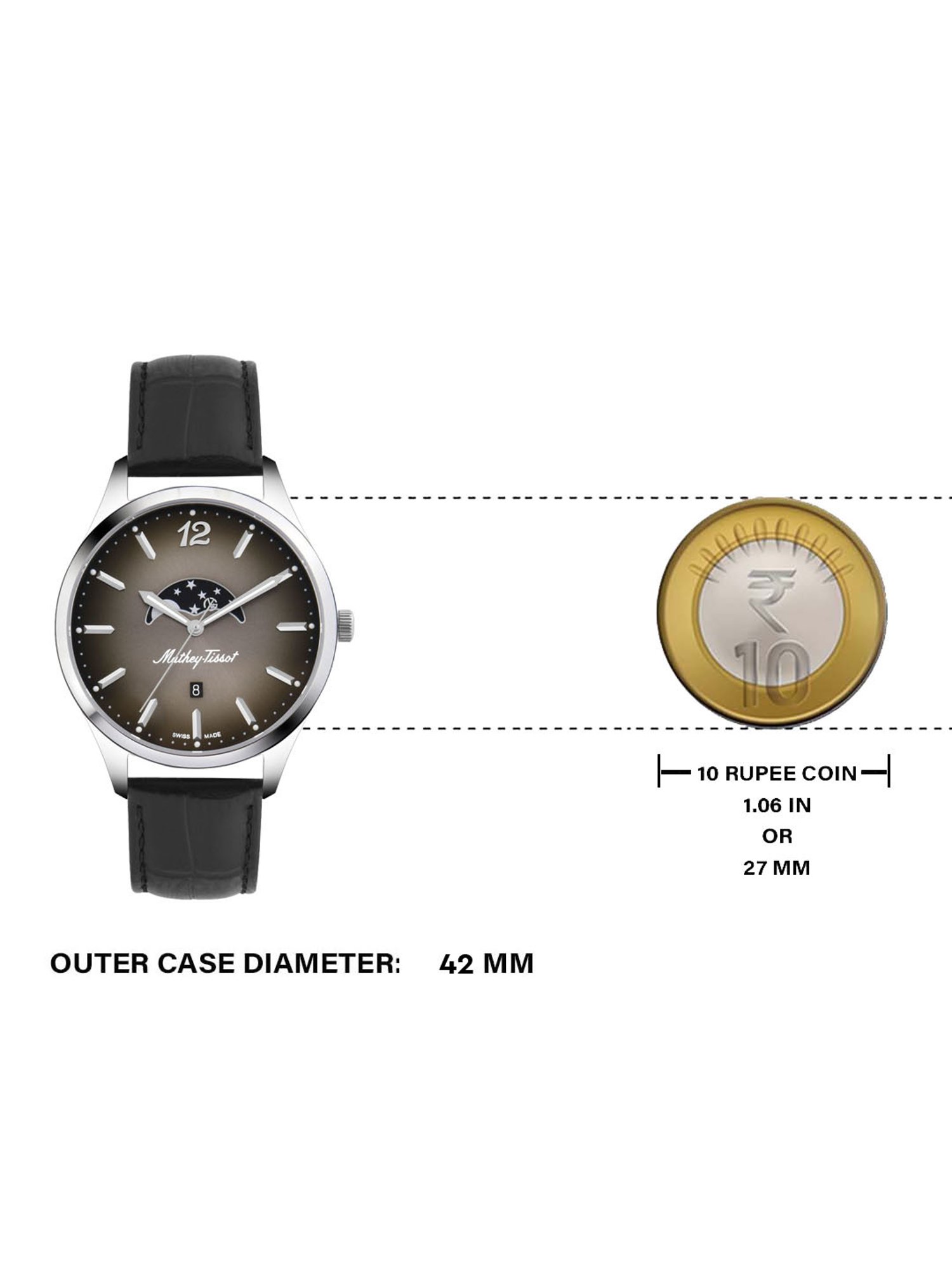 Mathey Tissot H411LAN Urban Moon Analog Watch for Men