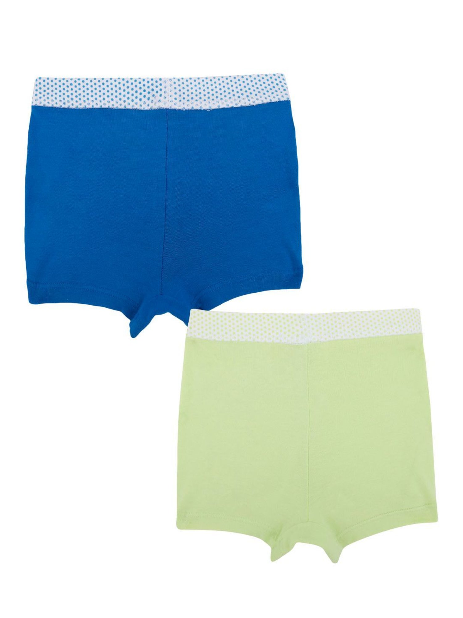 Bodycare Kids Royal Blue & Lime Green Printed Shorts (Pack Of 2)