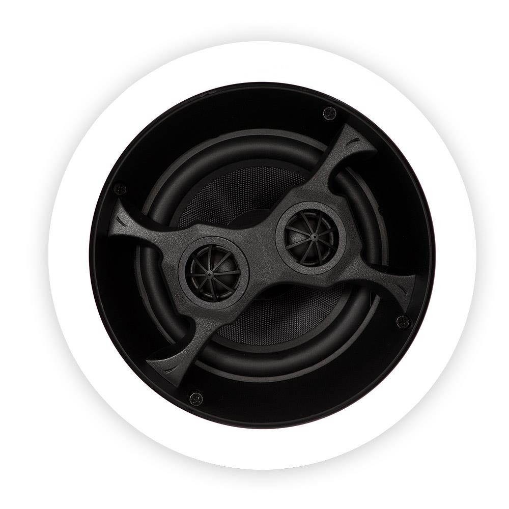 Theater Solutions TS650S Flush Mount Stereo Speakers with 6.5" Woofers 3 Pack