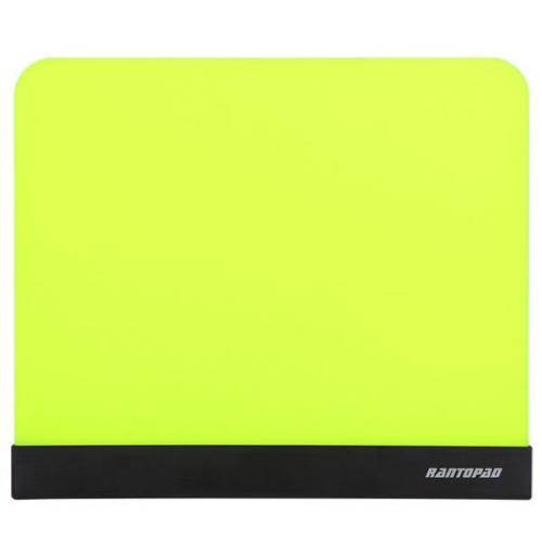 Rantopad Cube Acrylic LED Backlit Gaming Mouse Pad - USB Power Supply, No-skid Base, No-tangle cable, 10.2x8.6x0.2 in - Yellow