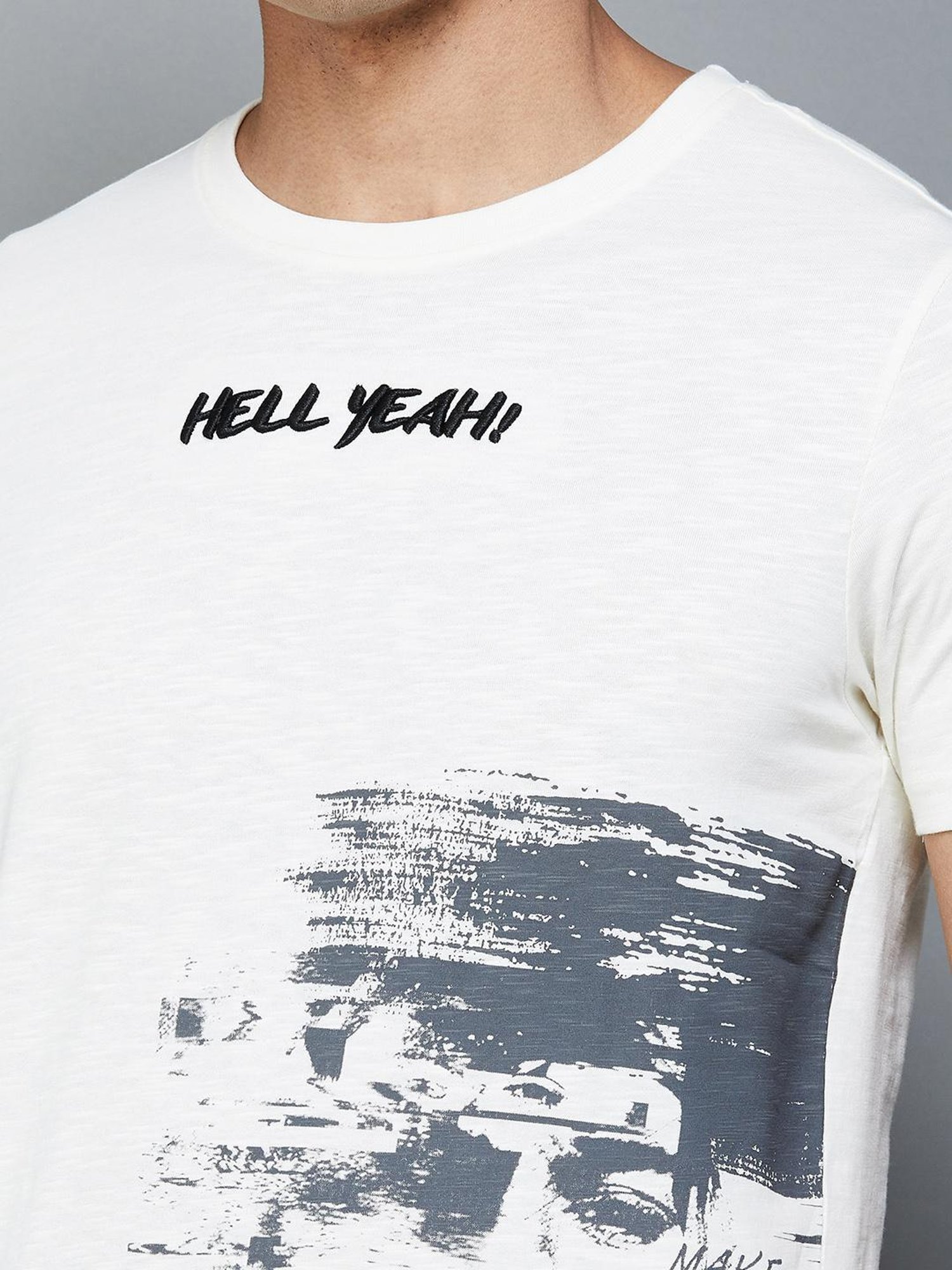 Sweet Dreams Dark Grey Regular Fit Crew T-Shirt