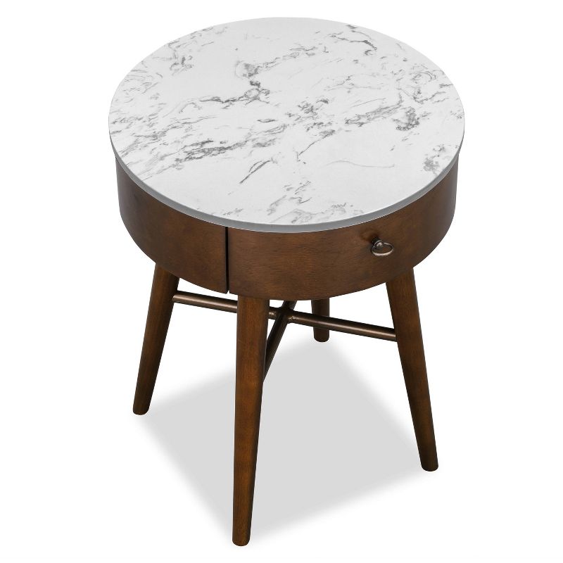 Wayne Side Table Walnut - Poly & Bark