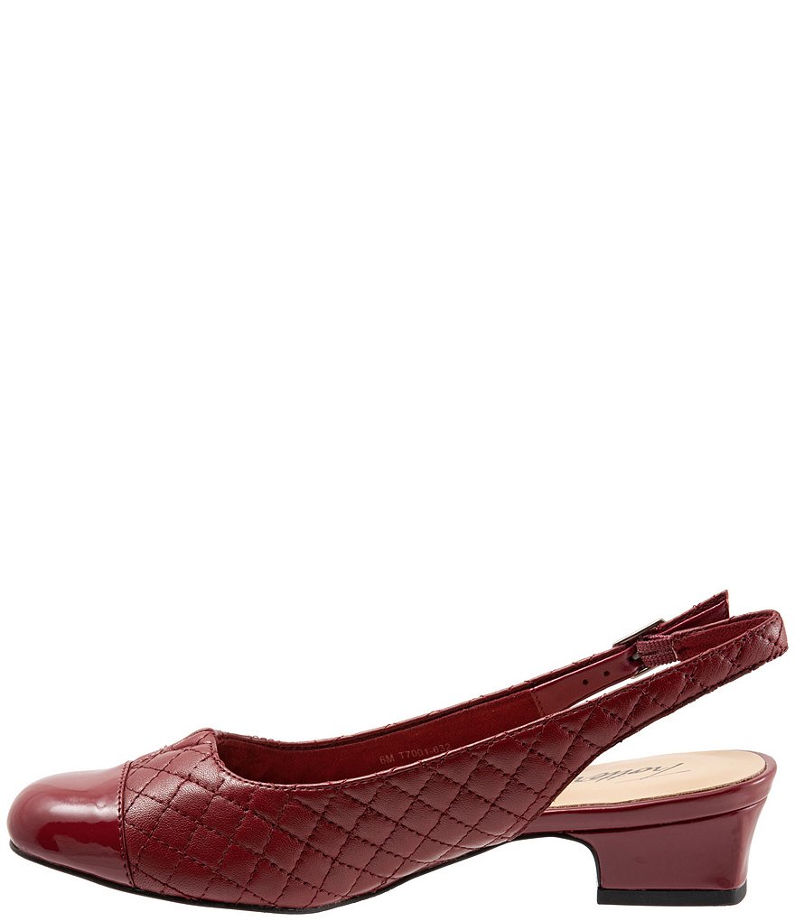 Trotters Dea Quilted Leather Sling Pumps
