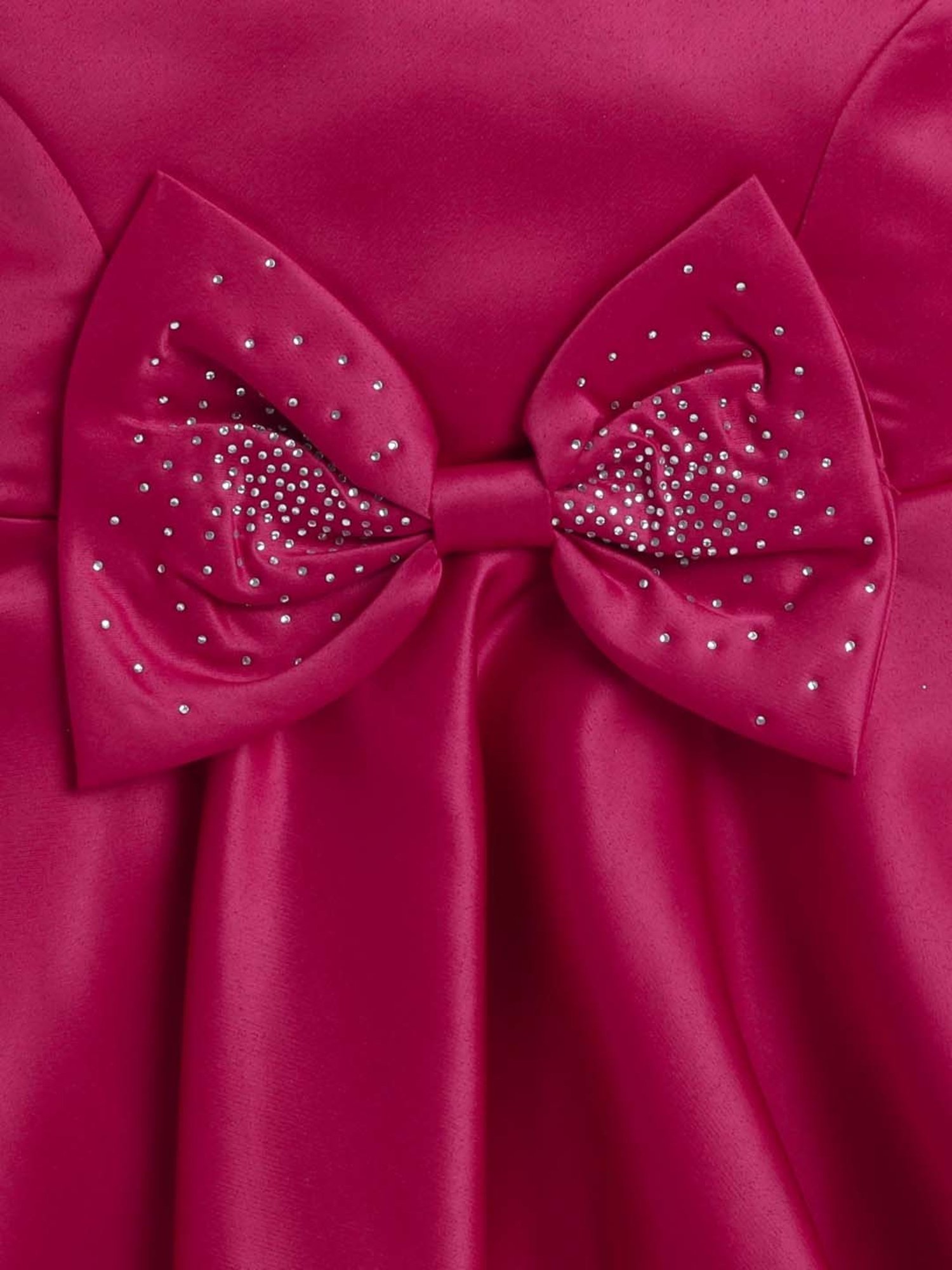 The Magic Wand Kids Fuchsia Pink Applique Dress