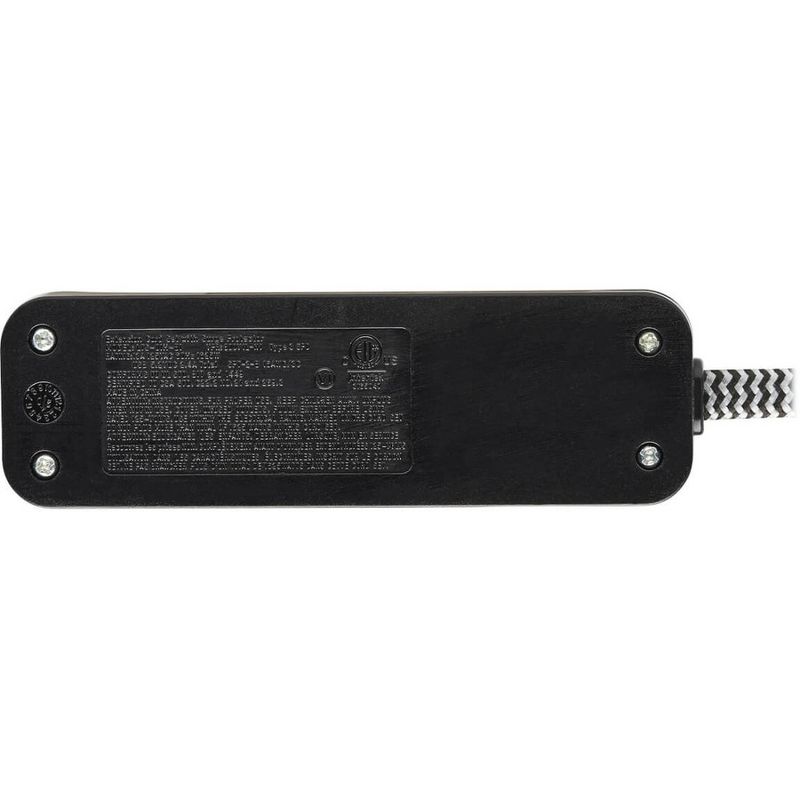 Monoprice 2 Outlet Surge Protector Wall Tap with 2 USB Charging Ports 3.4A, 450 Joules, White