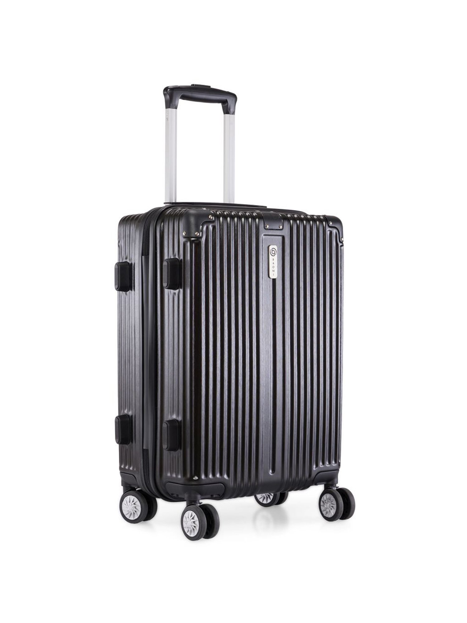 Baomi Solid Gold Black Hard 22" Cabin Luggage