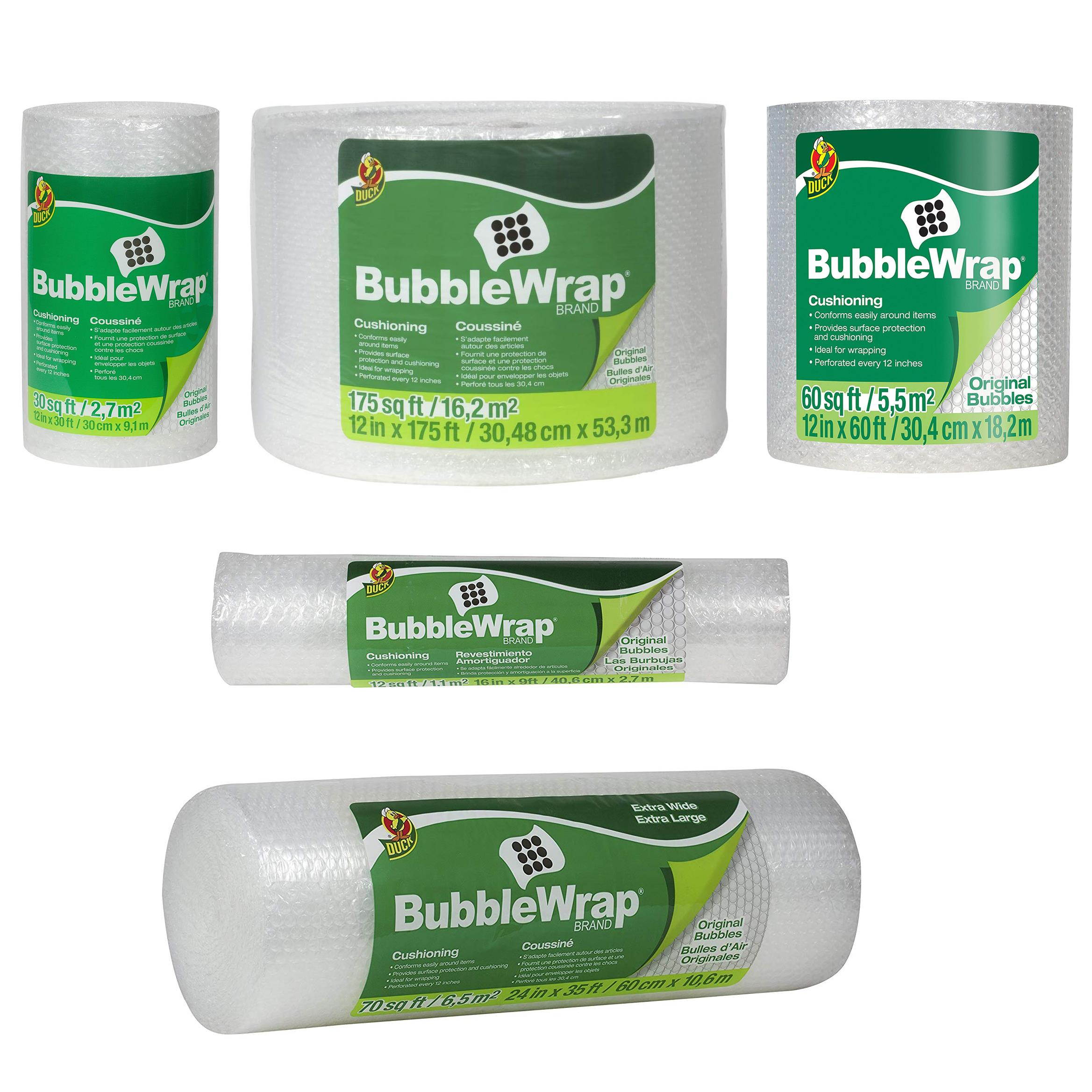 Duck Brand BWO Original Bubble Wrap Cushioning: 12 in x 30 ft. (Clear)