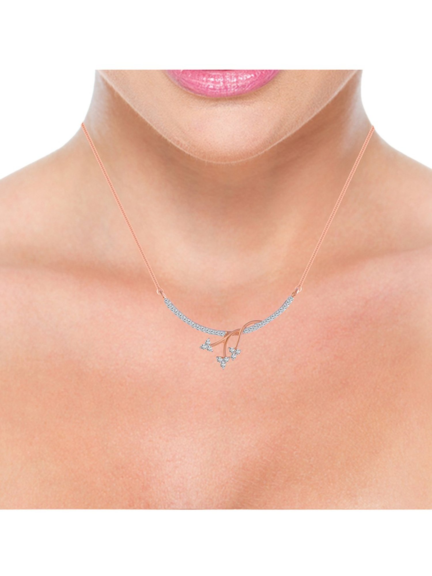 P.C. Chandra Jewellers 18 kt Gold & Diamond Pendant