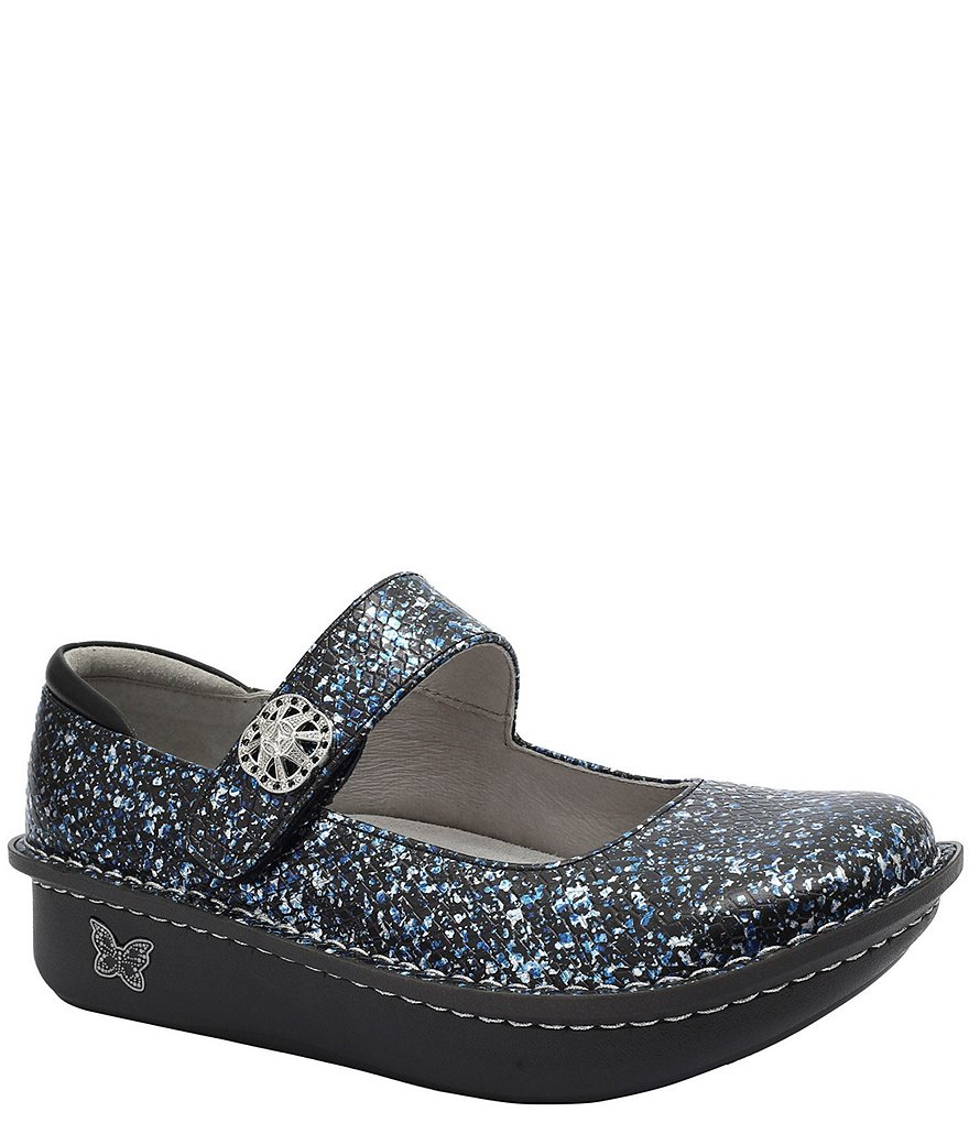 Alegria Paloma Blue Racer Print Leather Mary Janes