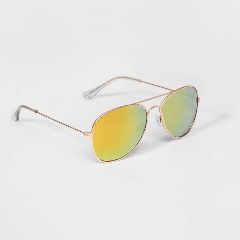 Boys' Aviator Sunglasses - art class™ Gold