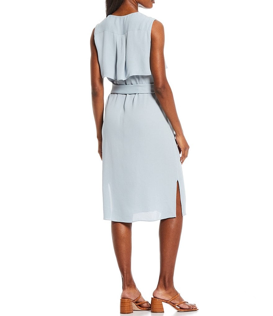 Ruby Rd. Soft Paisley Print Stand Collar Zip Front Patch Pocket Vest