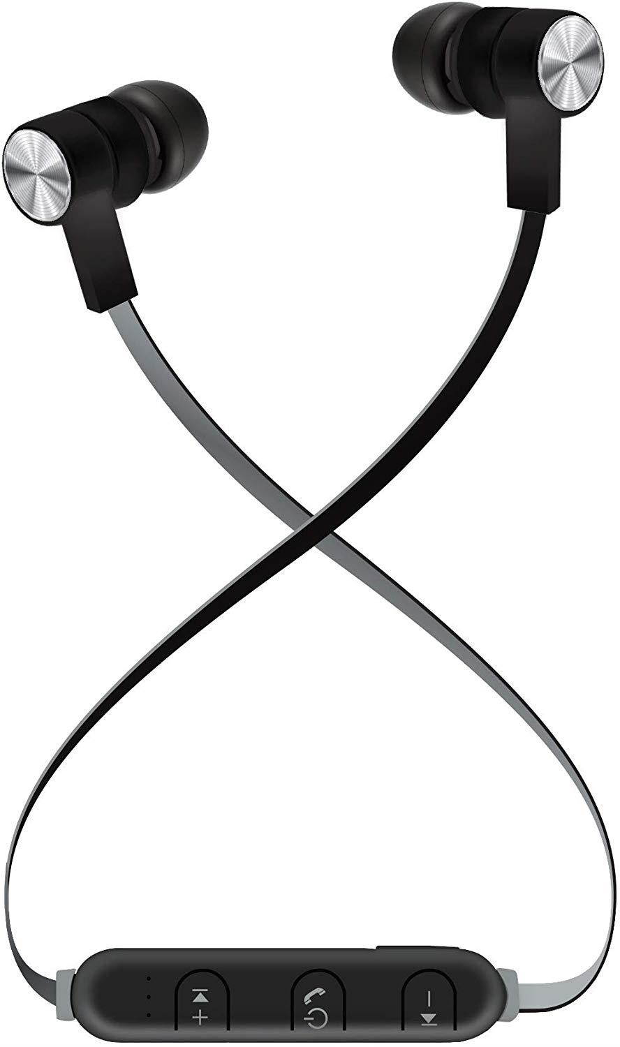 Bass 13 Balck Bluetooth Over The Head, Headphones- 8 Hours of Playtime, 40mm Drivers, Internal Mic, Volume Control, Noise Isolating