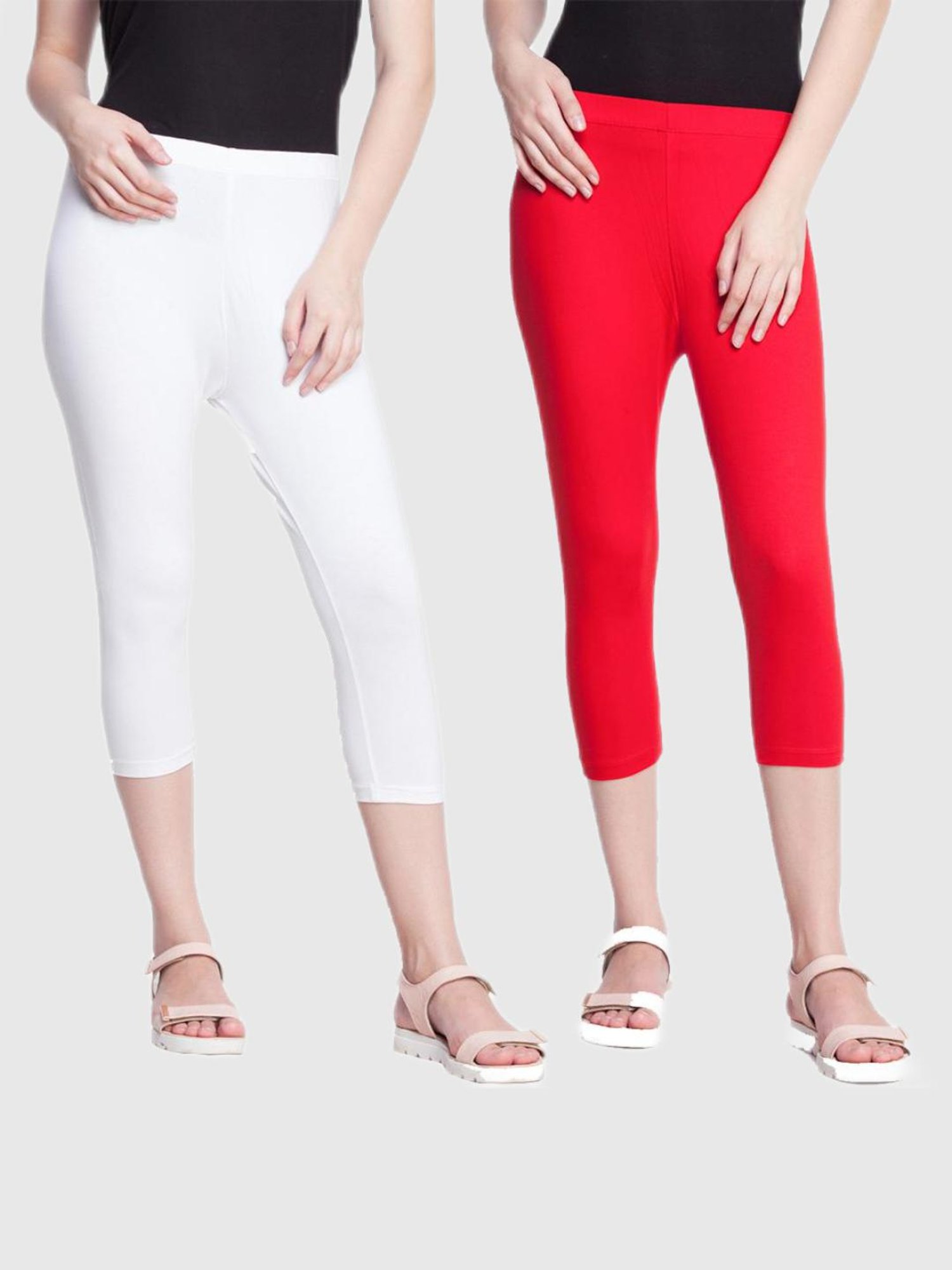 Dollar Missy Multi Skinny Fit Capris (Pack of 2)