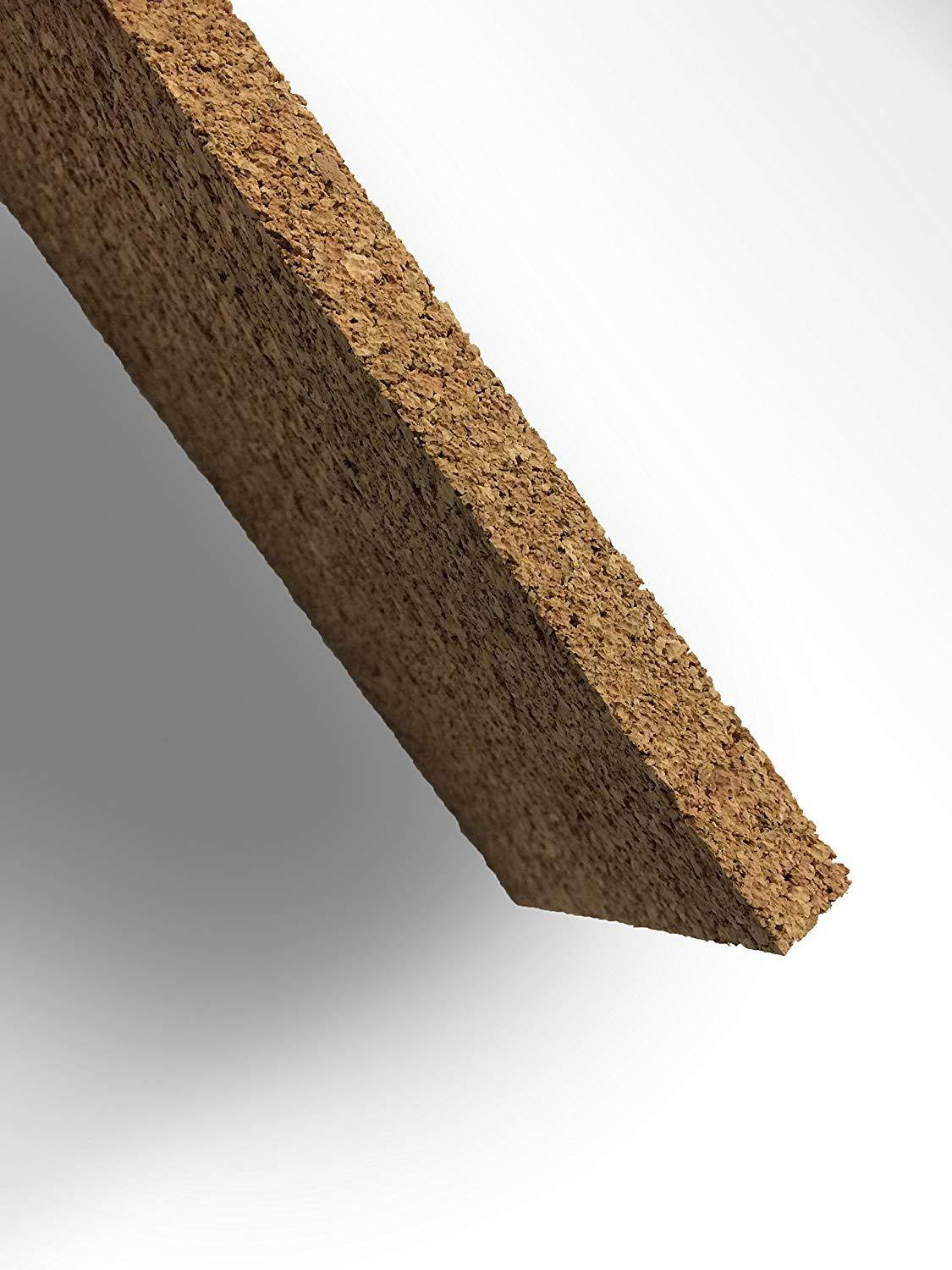 Thick Multi Purpose Cork Strips (4 Pack) Classroom Bulletin Board Bar 36x3.5x0.5 inches