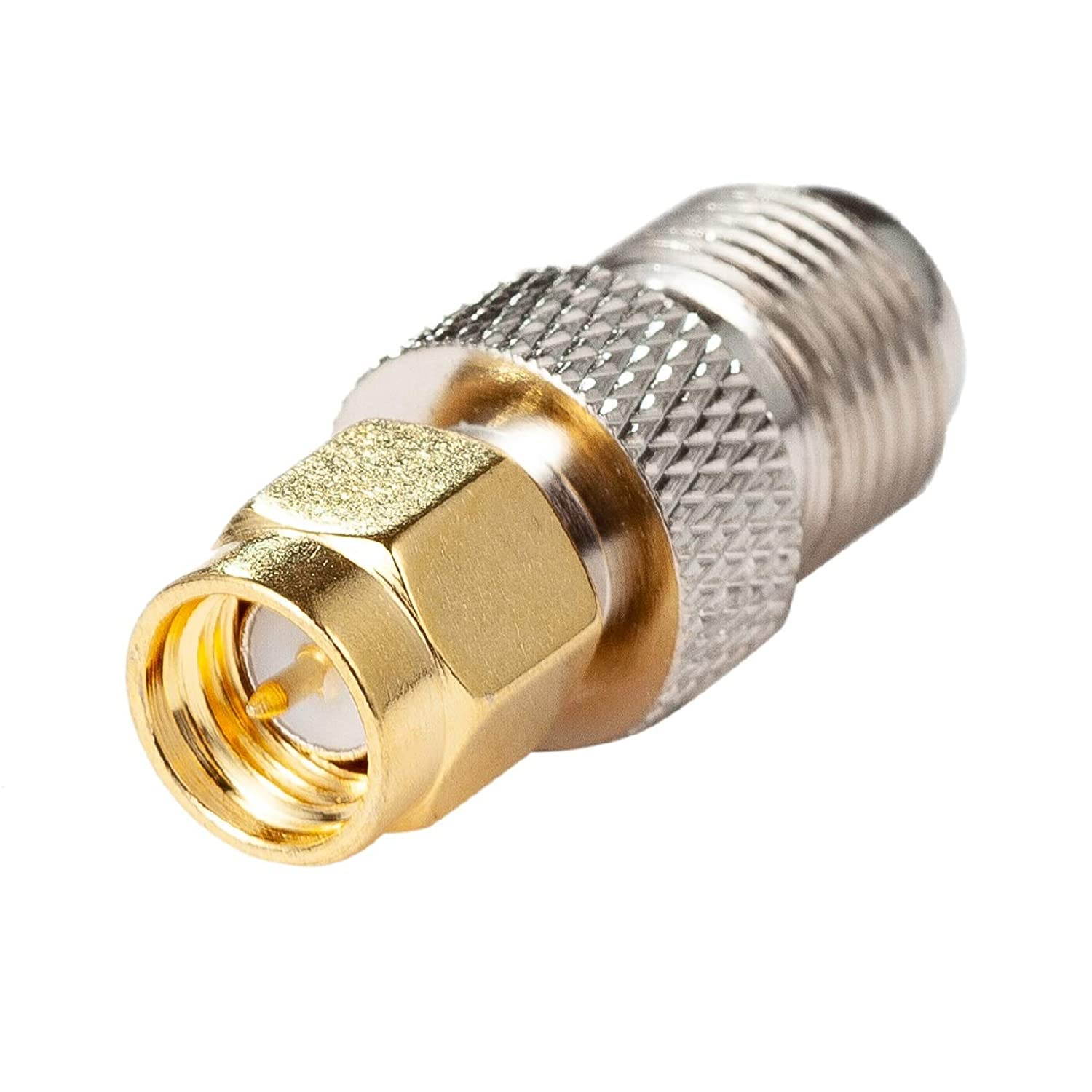 SMA Male to Coax Female, 4-Pack, Ancable SMA Male to F Female RF Coaxial Coax Adapter for RTL-SDR, Antenna, Cell Phone Booster