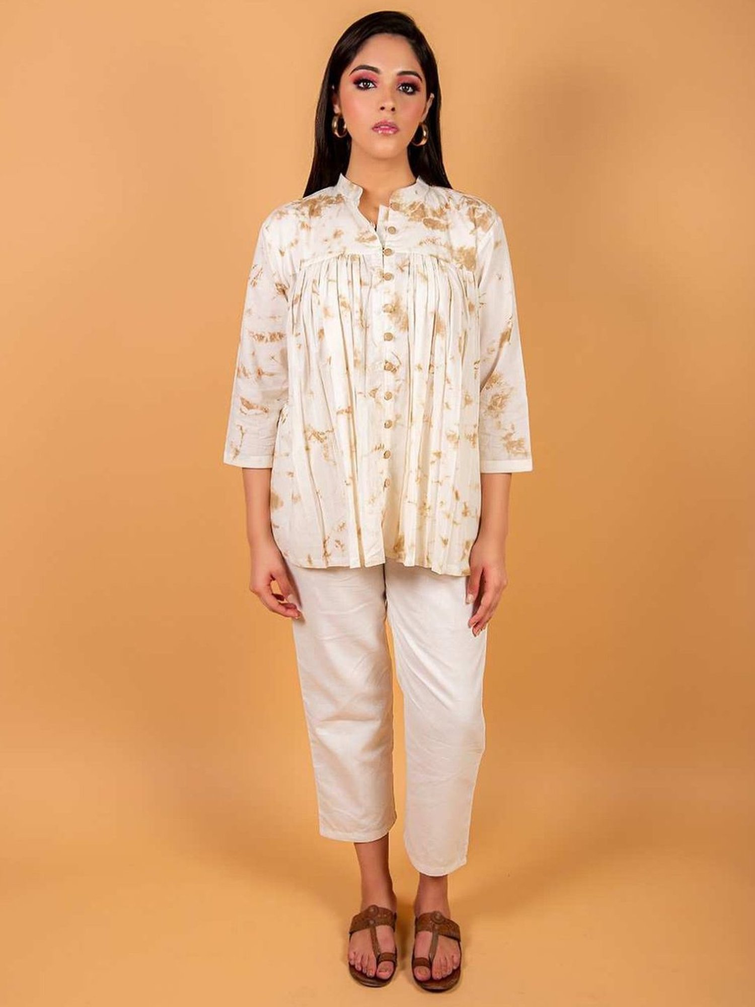 Priya Chaudhary Brown 5th Avanue Cotton Kurtis