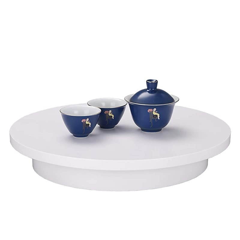 Professional 360 Degree Photography Turntable for Product Photography 158in40cm DiameterAutomatic Remote Control AngleSpeedDirection Various Rotation Mode White