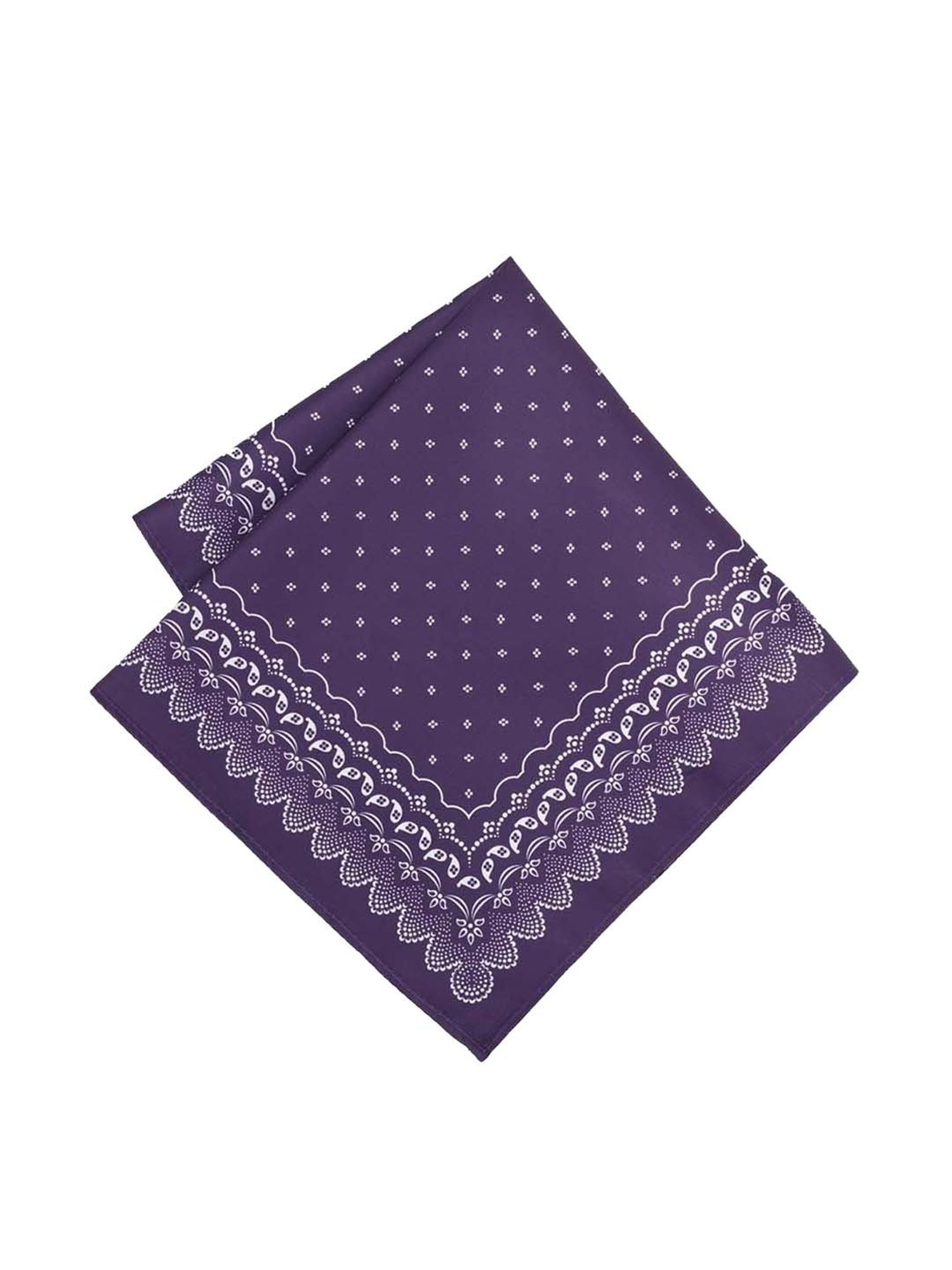 CHOKORE Brown and Yellow Plaid Pocket Square