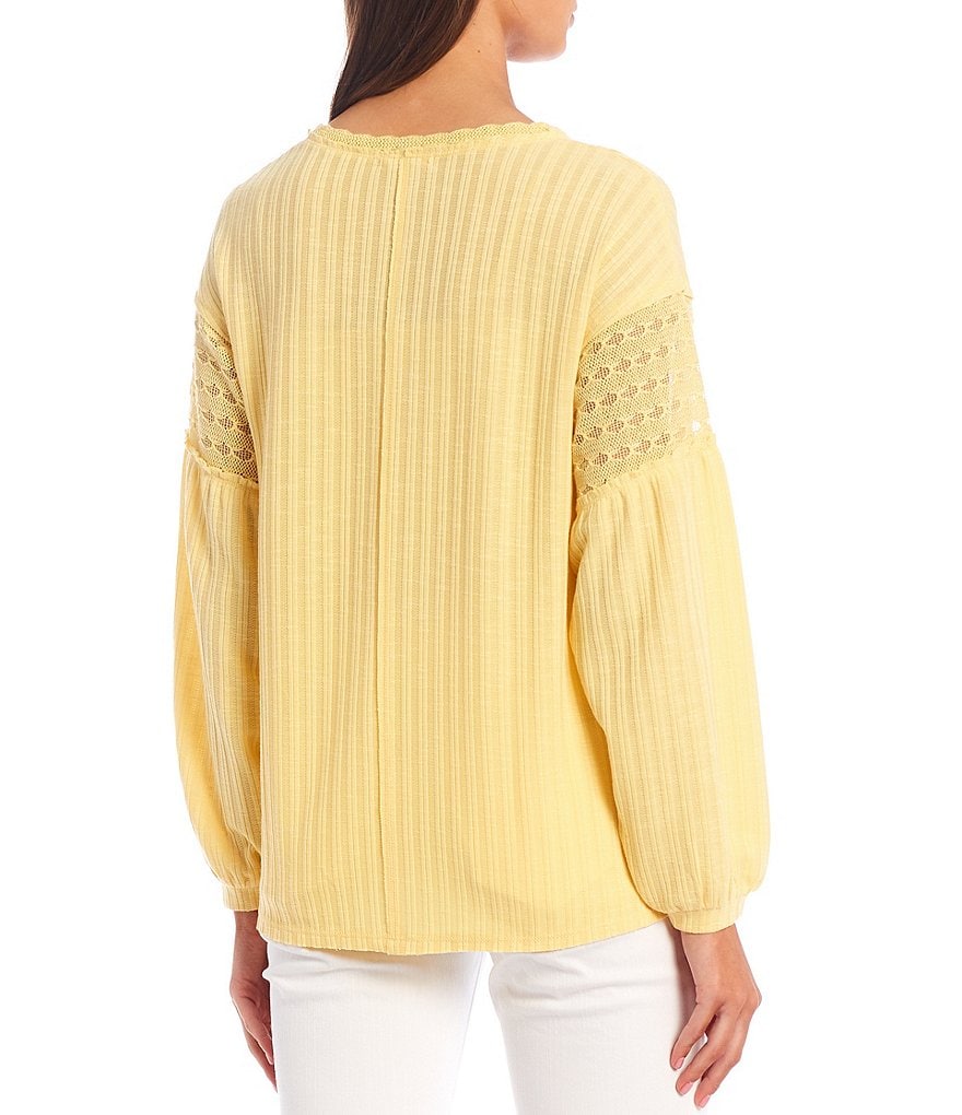 Love On A Hanger Long Sleeve Waffle Pocket Top