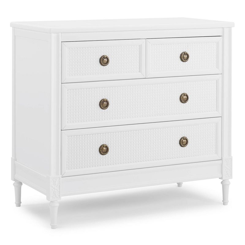 Delta Children Madeline 4 Drawer Dresser with Changing Top - Bianca White
