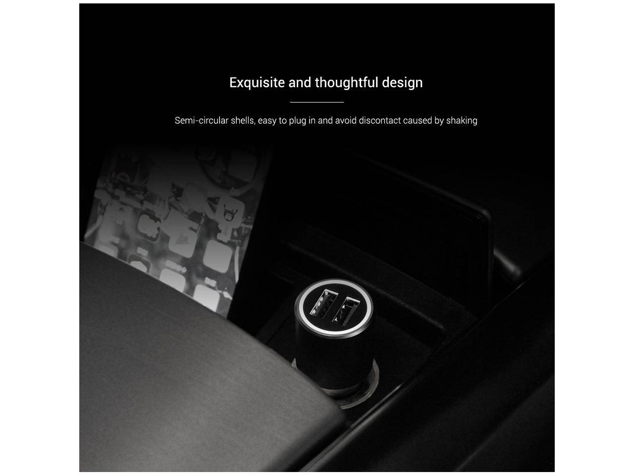 Original XiaoMi Car Charger Quick Charge 3.0 XiaoMi 5V/3A Dual USB 9V/2A 12V/1.5A for Android iOS for iPhone X Samsung XiaoMi