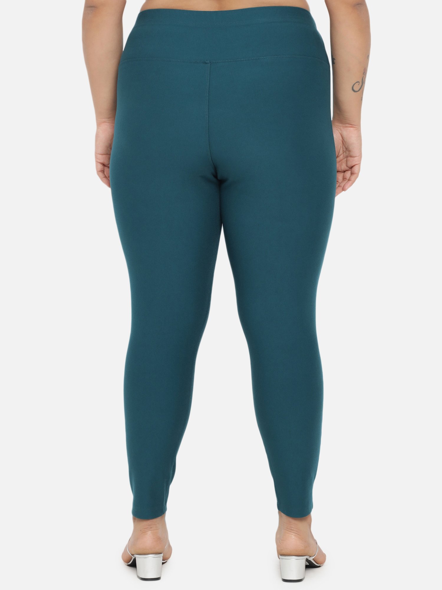 Amydus Teal Blue Mid Rise Jeggings