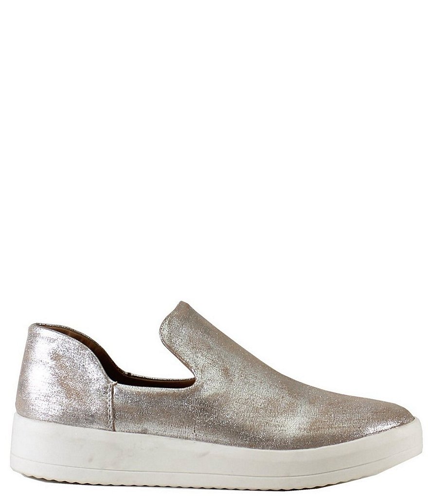 Diba True Youth Full Metallic Leather Slip-On Sneakers