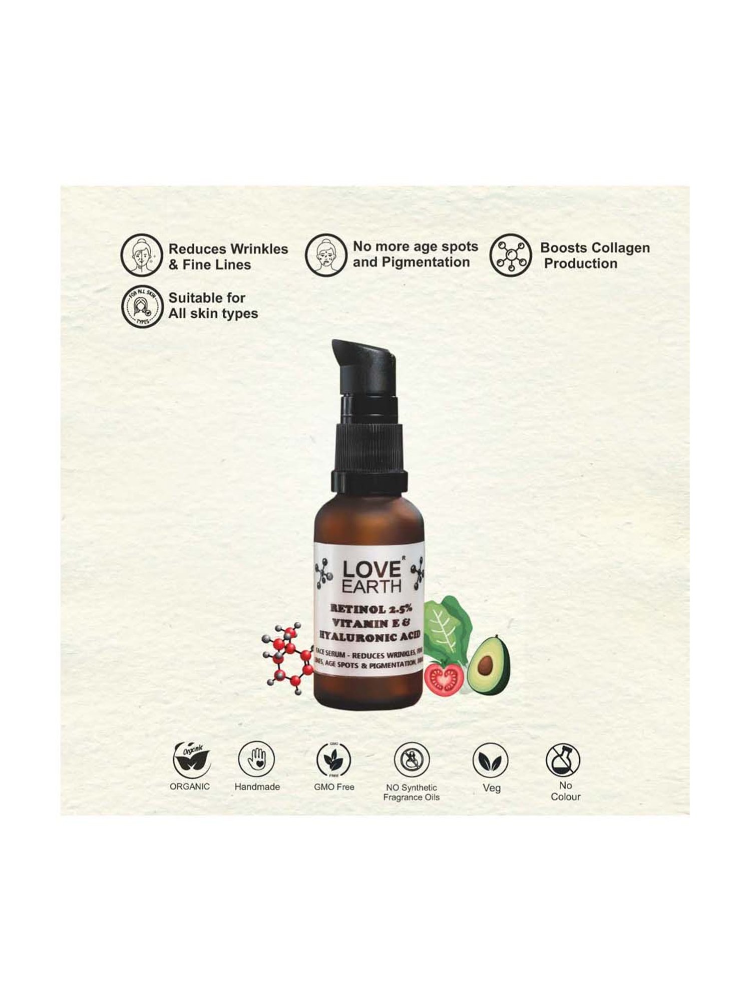 Love Earth Retinol Serum - 30 ml