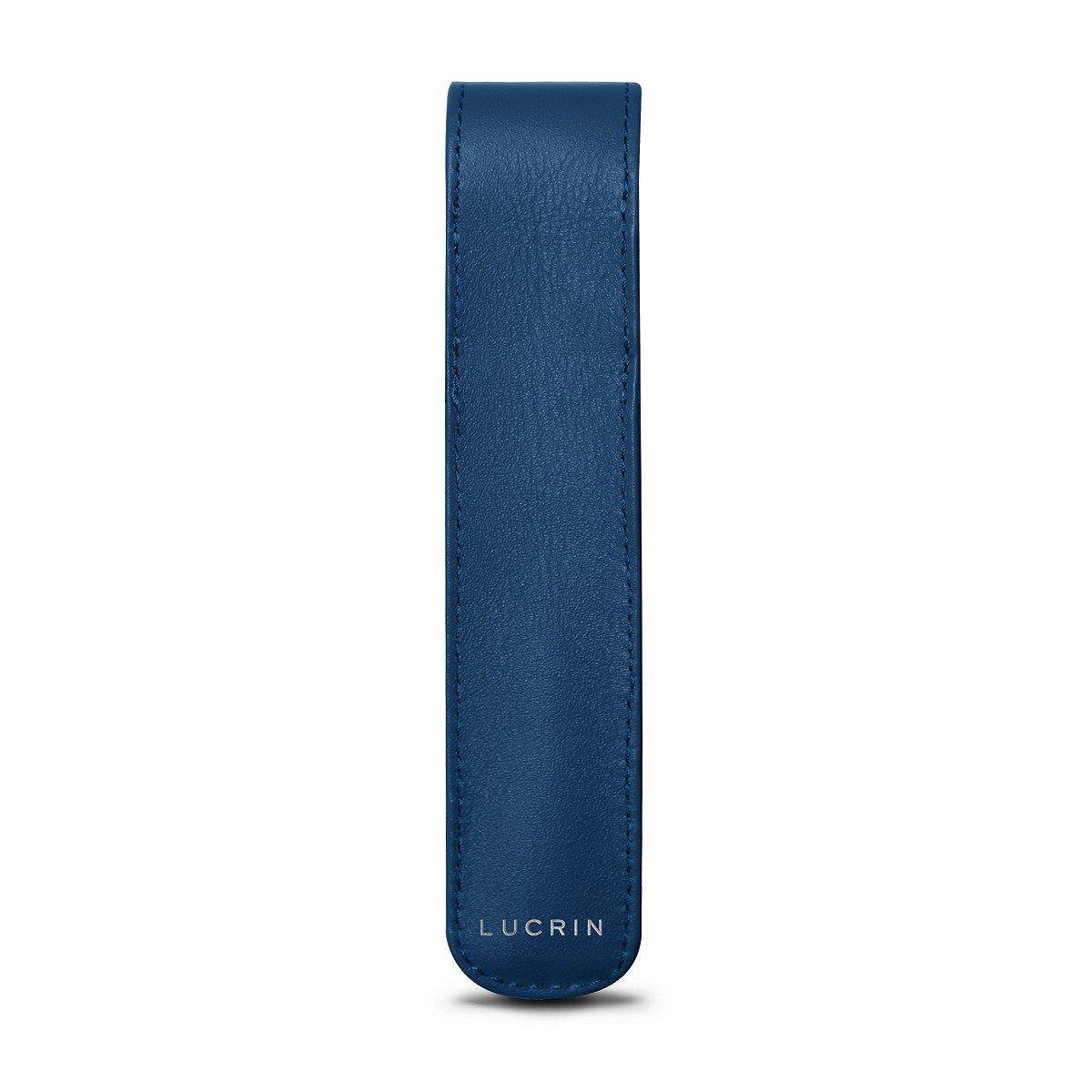 Lucrin - Pen holder - Royal Blue - Smooth Leather