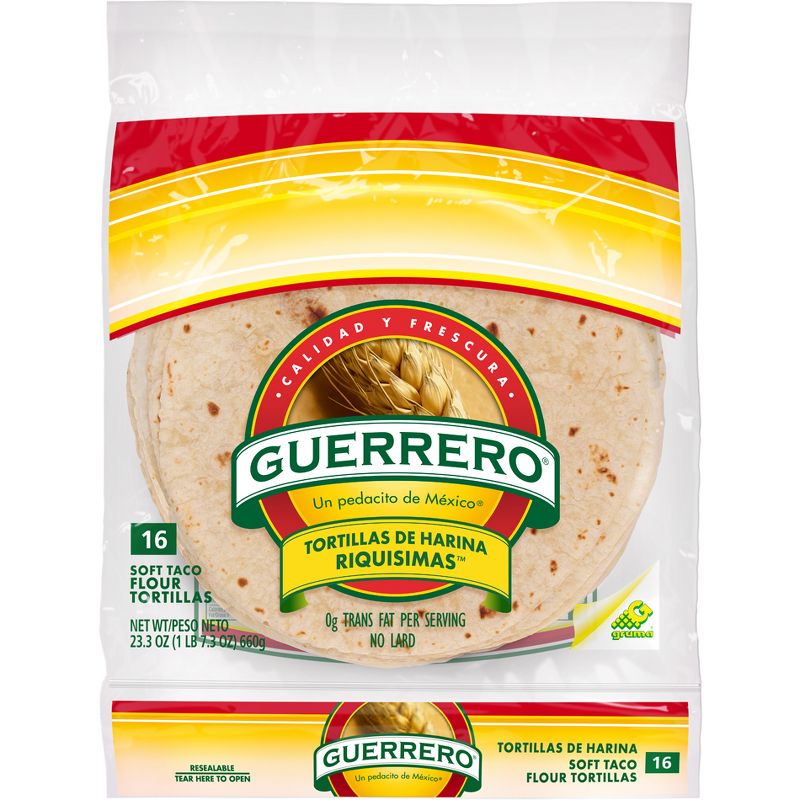 Guerrero Taco Size Flour Tortillas - 23.3oz/16ct