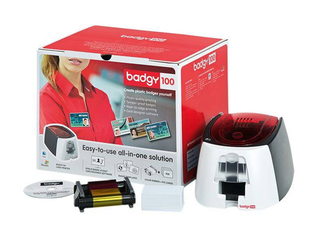 EVOLIS BADGY100 COLOR ID CARD PRINTER