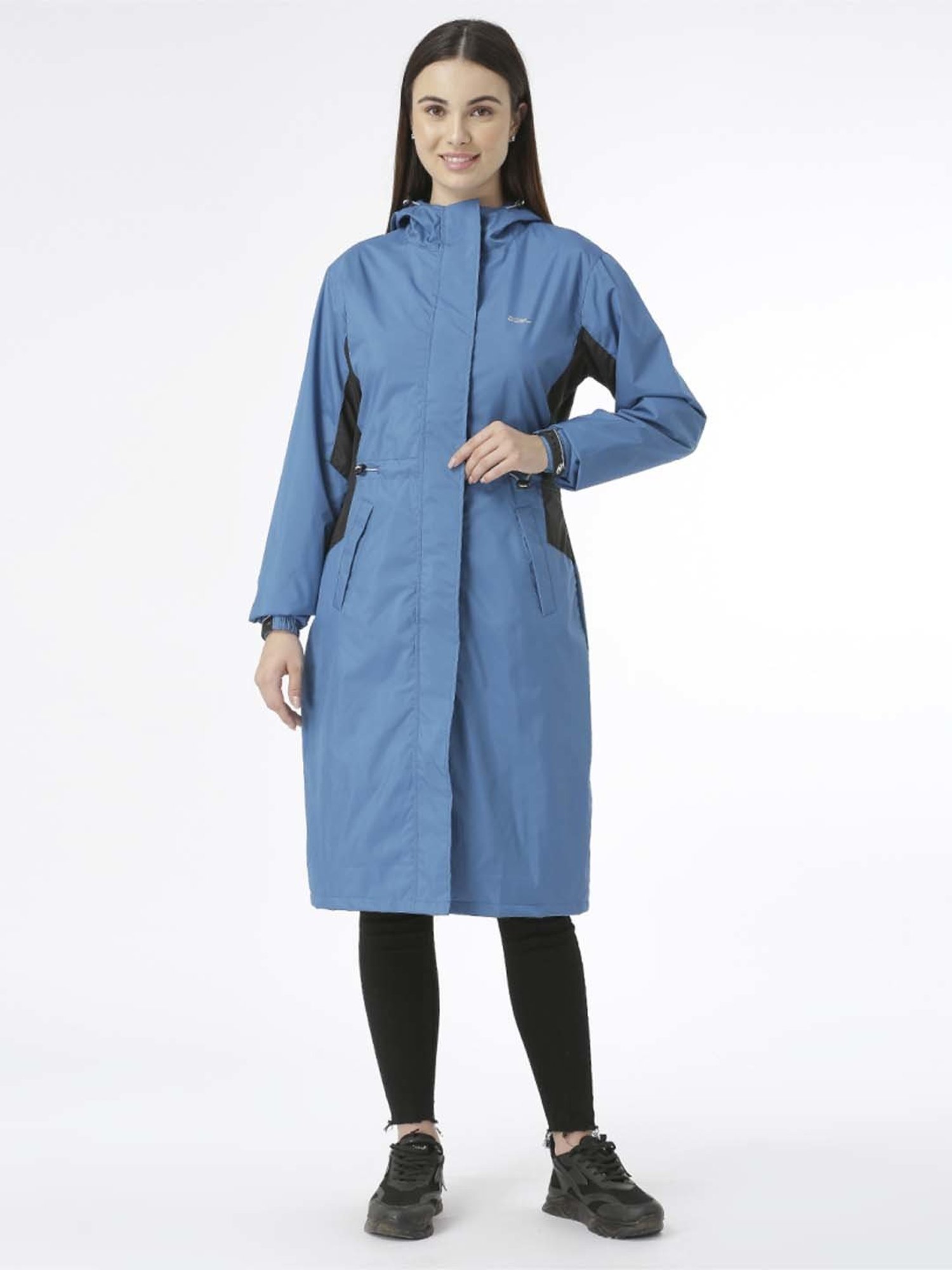 Zeel Navy Regular Fit Rain Jacket