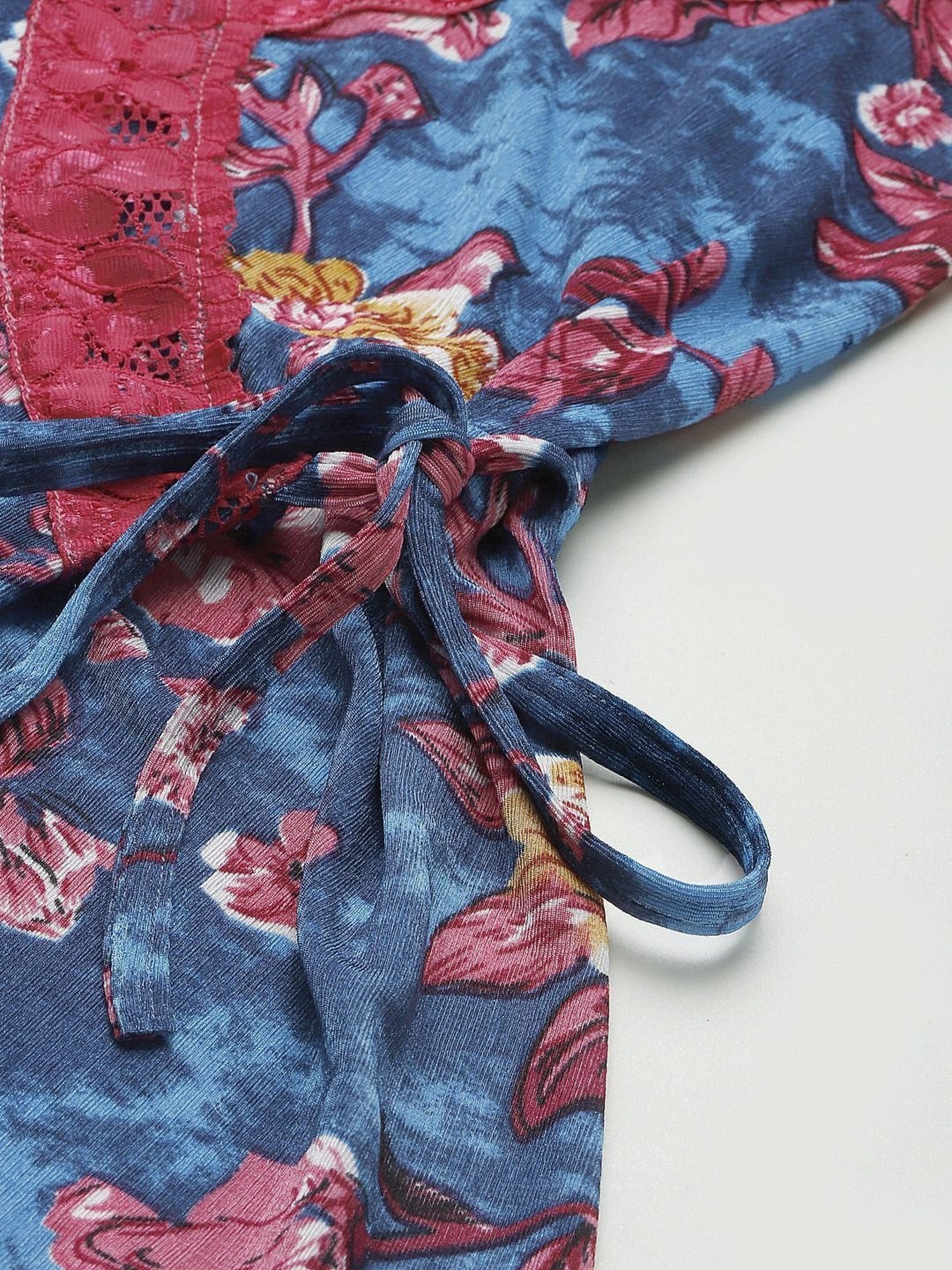 Ms.Lingies Blue Printed Nighty