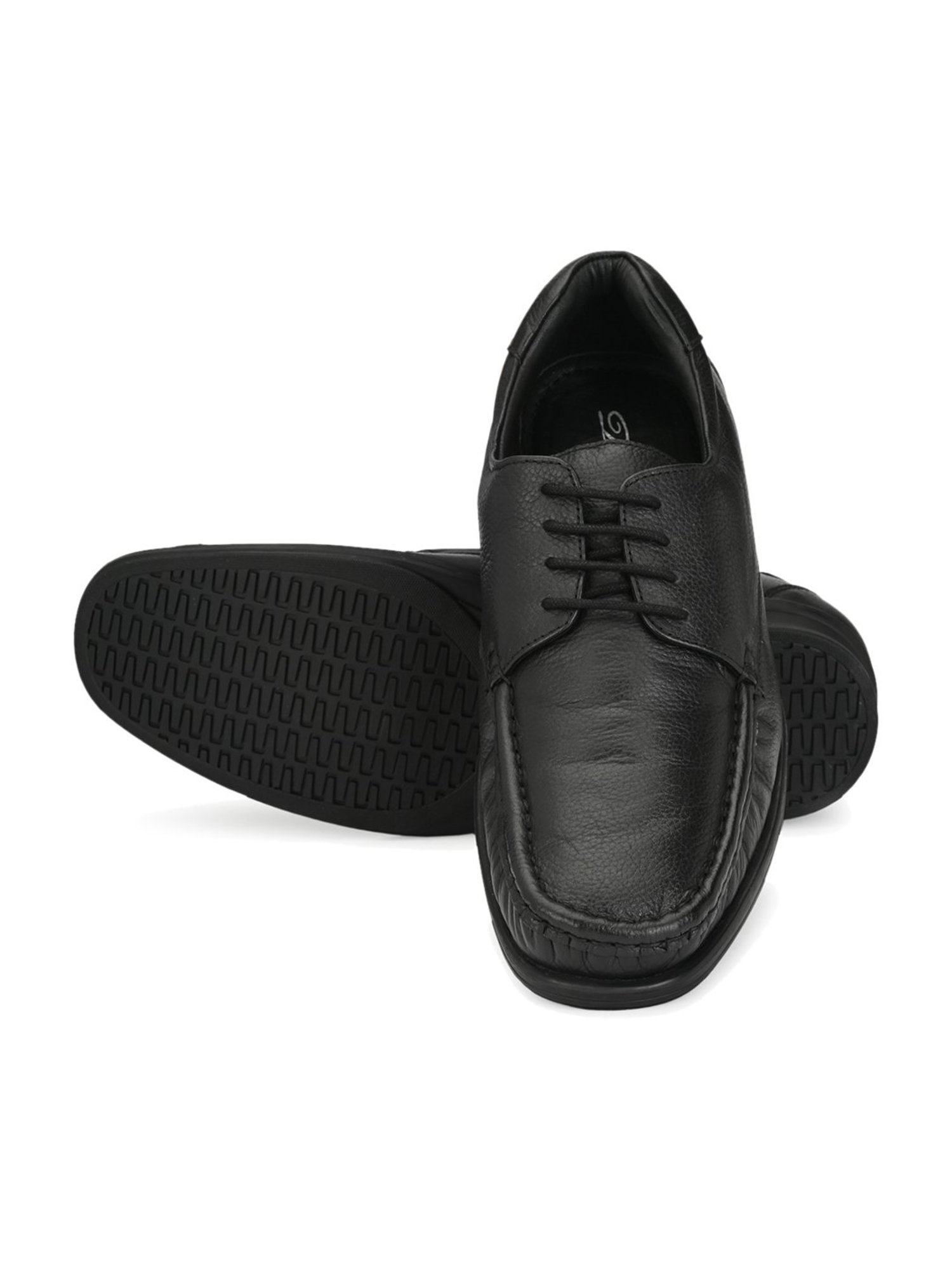 Delize Black Derby Shoes