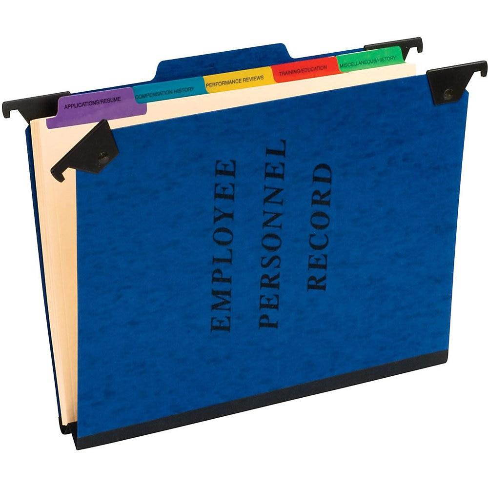 Pendaflex&reg; Hanging-Style Personnel Folder, 9 1/2" x 11 3/4", 2" Expansion, 65% Recycled , Blue