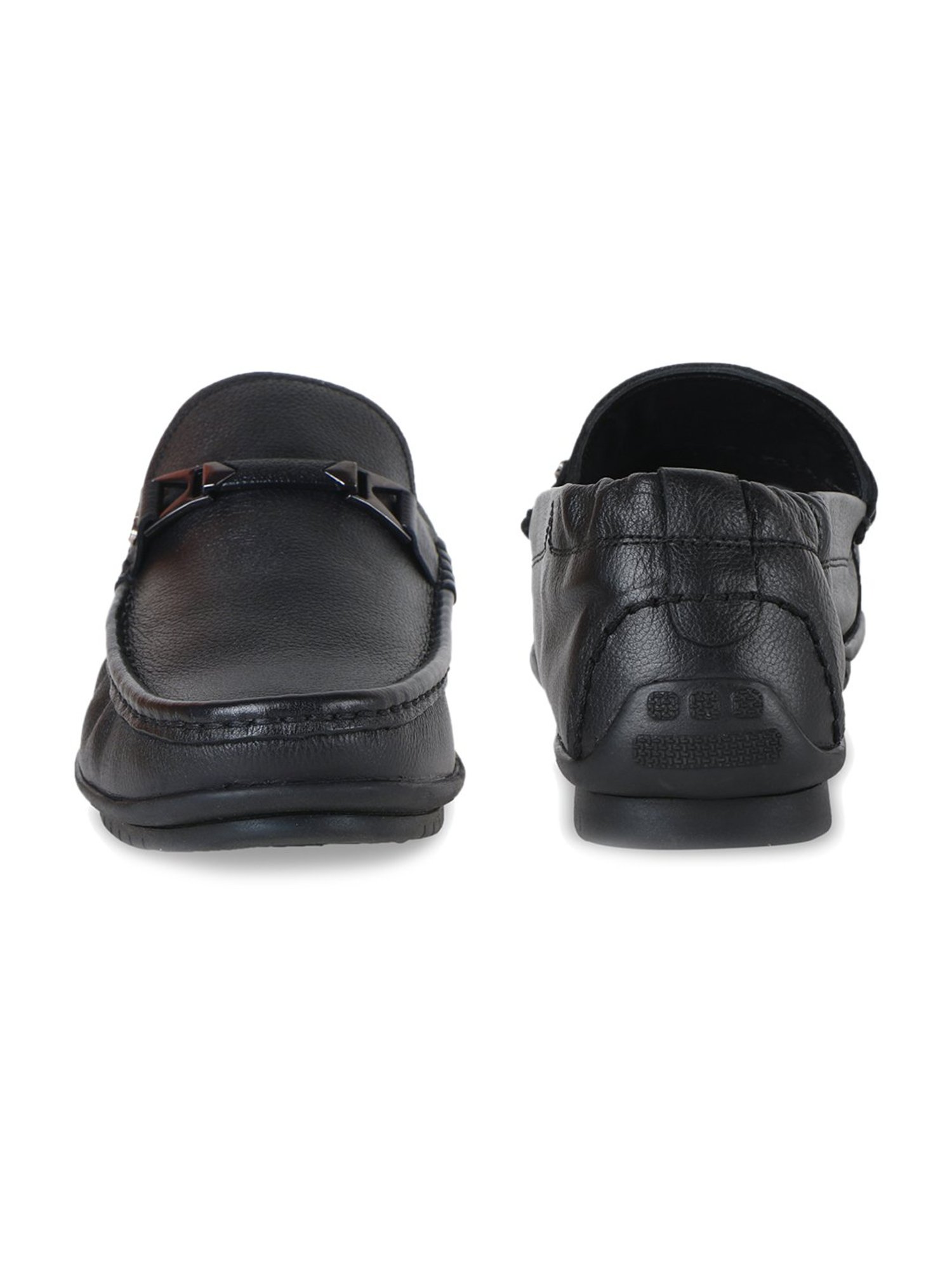 ID Men's Black Casual Loafers