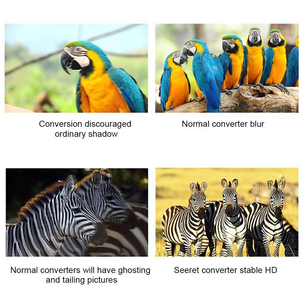 to AV Converter to RCAto AV 1080P to 3RCA CVBS AV Composite Video Audio Converter Adapter Supports PALNTSC with USB Charge Cable for PC Laptop HDTV DVD to AV Black