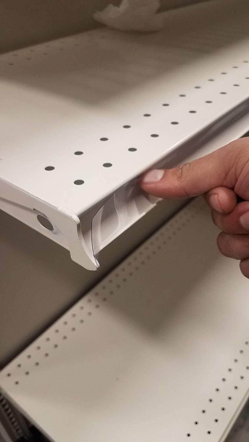 Transparent/Clear Gondola Shelf Vinyl Insert for Ticket Channel 130' x 1.25"- 5 Pack