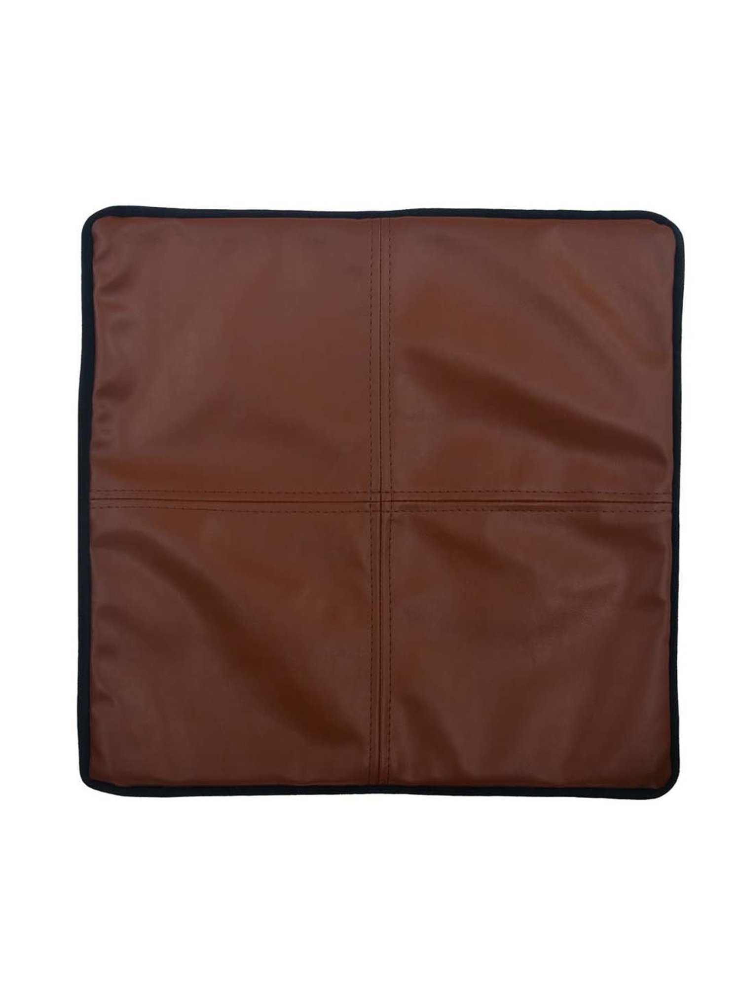 Swayam Red & White Cotton 60 cm x 60 cm Cushion Covers - Set of 5