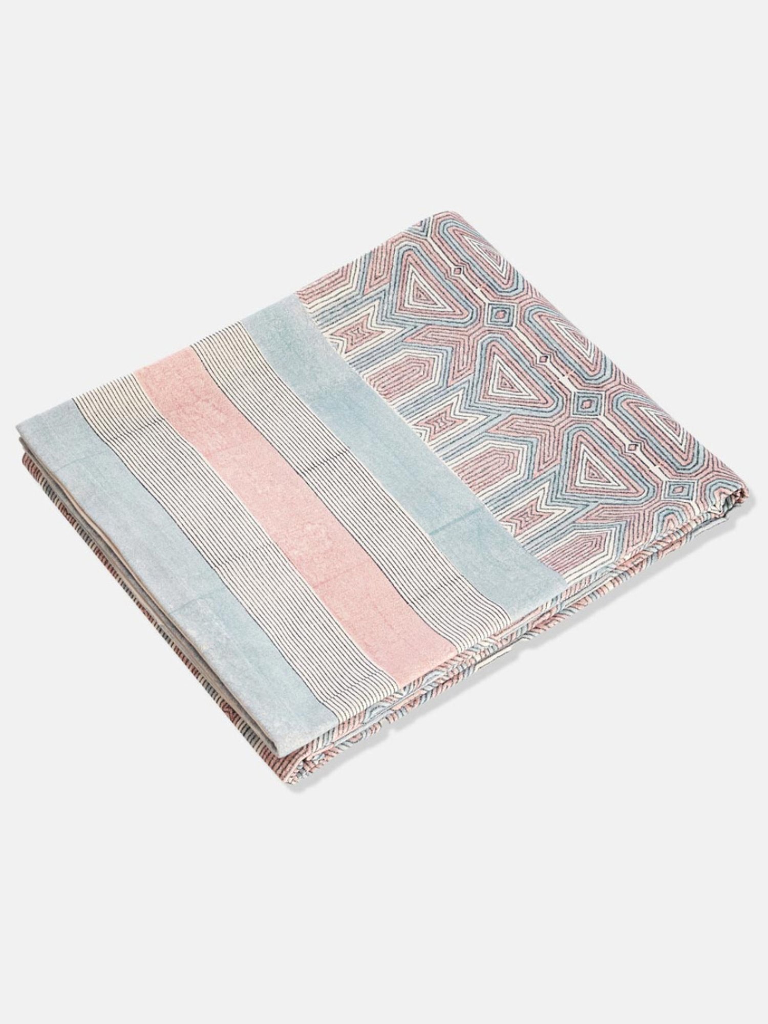 Fabindia Multicolor Cotton 114 TC 200 GSM Lilypool Table Cover - Set of 4